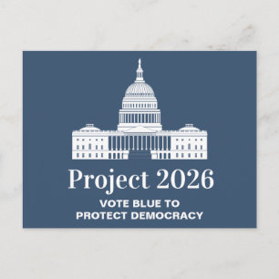 Carte Postale Projet 2026 Vote pour la démocratie