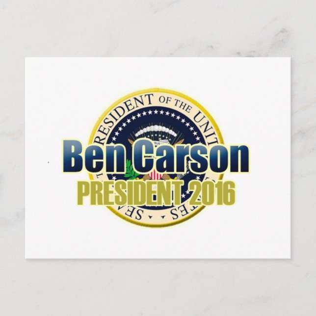 Carte Postale Projet Benjamin Carson pour le président (Devant)