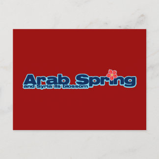 Carte Postale Projet caritatif : Révolution syrienne Printemps a