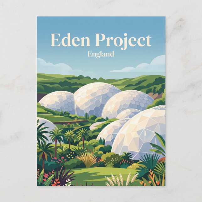 Carte Postale Projet Eden Angleterre (Devant)