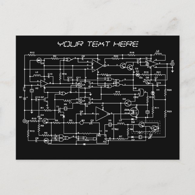 Carte Postale projet électronique (Devant)