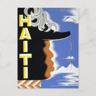 Carte Postale Projet Théâtre fédéral vintage Haïti Harlem WPA