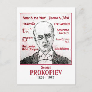 Carte Postale Prokofiev