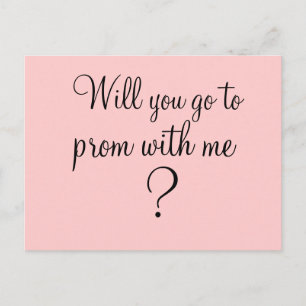 Carte Postale Prom avec moi ? Oui/Non