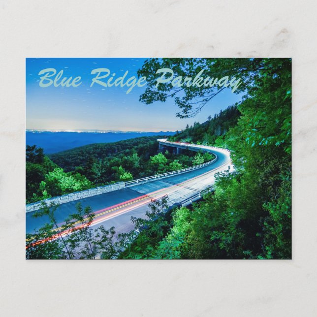 Carte Postale promenade à crête bleue (Devant)