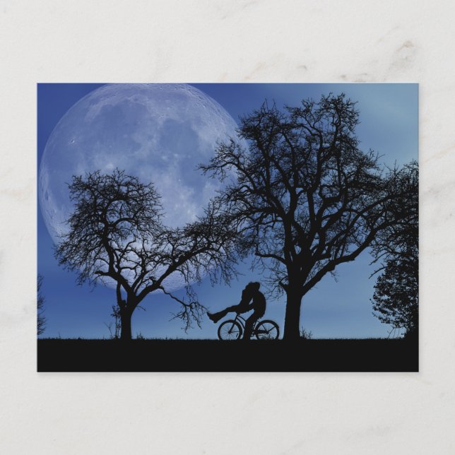 Carte Postale Promenade À Vélo De Minuit (Devant)