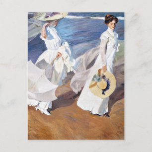 Carte Postale Promenade au bord de la mer par Joaquin Sorolla