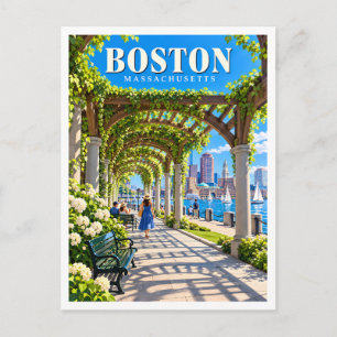 Carte Postale Promenade Christopher Columbus en bord de mer