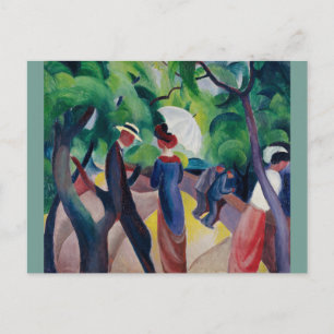 Carte Postale Promenade d'août Macke