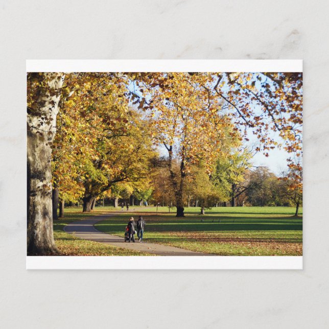 Carte Postale Promenade d'automne (Devant)
