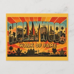 Carte Postale Promenade des célébrités d'Ollywood Californie Pal