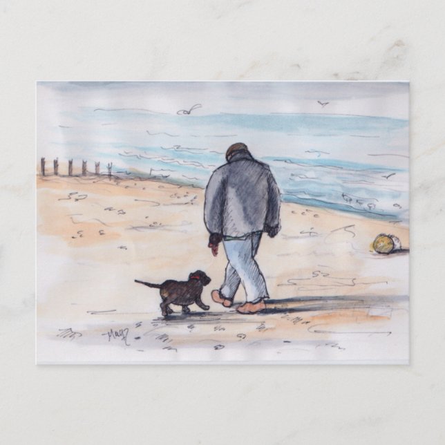 Carte Postale Promenade du chien - 05 (Devant)