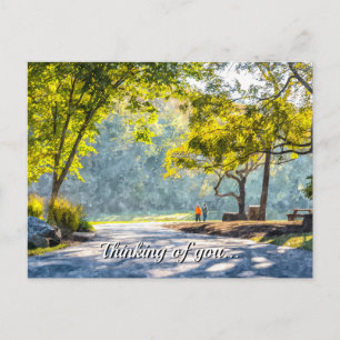 Carte Postale Promenade du Cornouiller Pensif en peinture Pour t