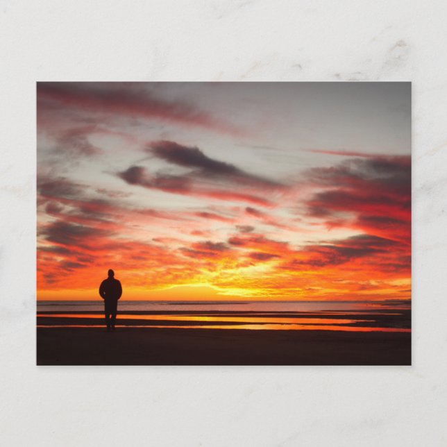 Carte Postale Promenade du coucher du soleil (Devant)