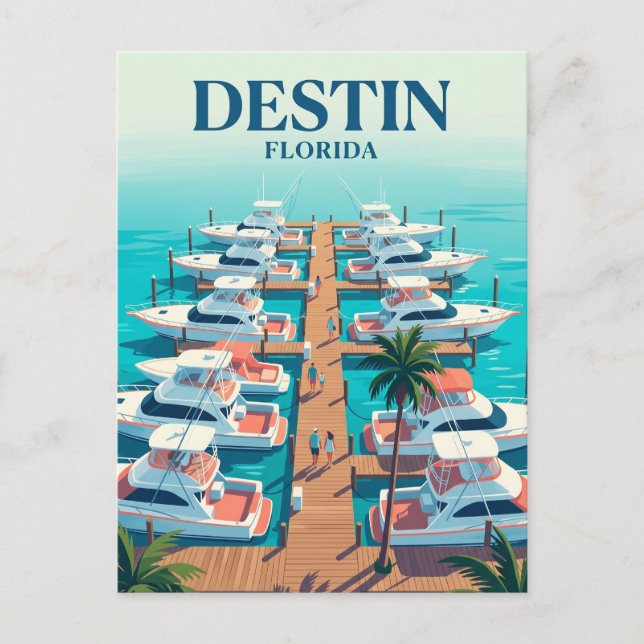 Carte Postale Promenade du front de mer de Destin USA (Devant)