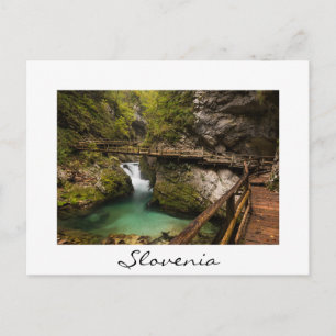 Carte Postale Promenade en bois à travers le canyon de la Gorge
