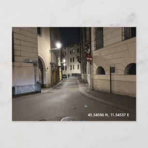 Carte postale - Promenade nocturne à Vicence, Ital