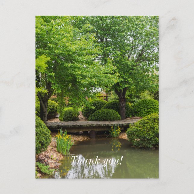 Carte Postale Promenade Printanière Verte (Devant)