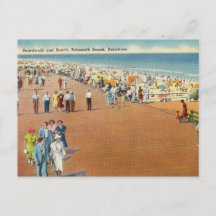 Promenade vintage et plage Rehoboth Delaware