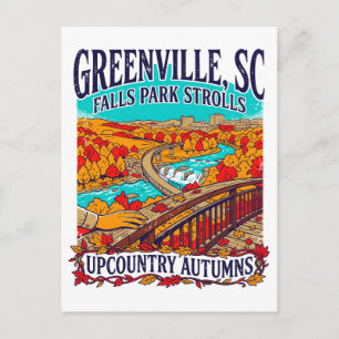 Carte Postale Promenades automnales à Falls Park de Greenville S