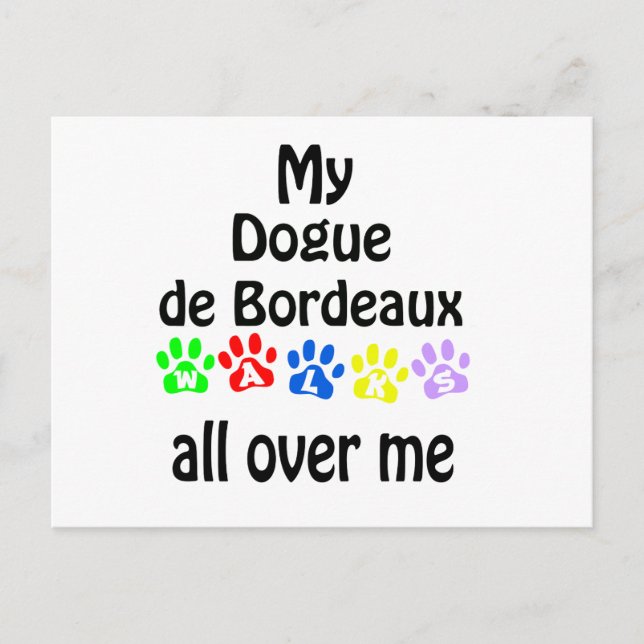Carte Postale Promenades du Dogue de Bordeaux (Devant)