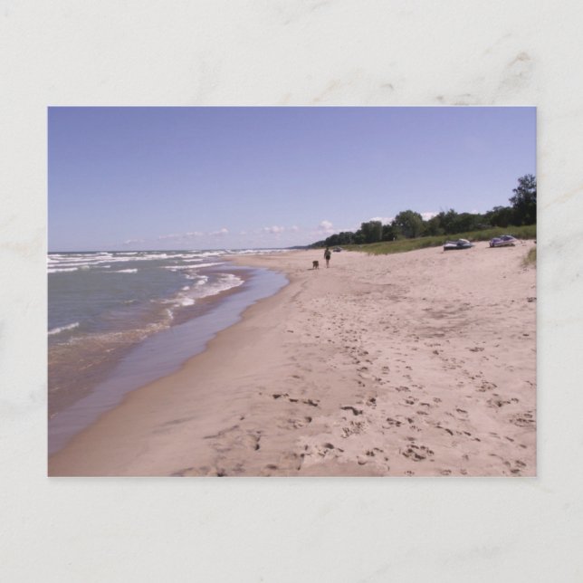 Carte Postale Promenez-vous sur la plage (Devant)