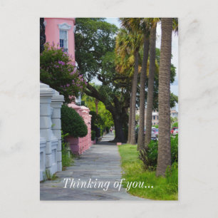 Carte Postale Promenez-Vous Sur Rainbow Row En Pensant À Vous