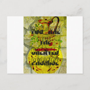 Carte Postale Promesse d'or : Le script doré du destin