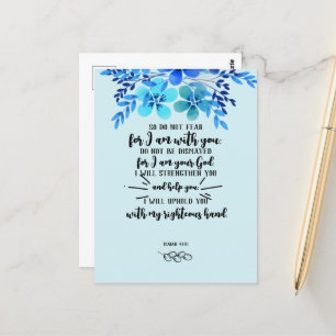 Carte Postale Promesses de Dieu pour votre besoin - Isa. 41