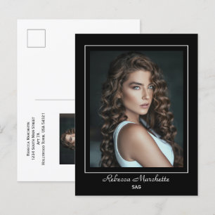 Carte postale Promo de l'acteur de ligne de bordur