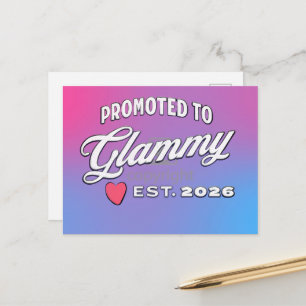 Carte Postale Promotion de grand-mère pour nouveau bébé en 2026