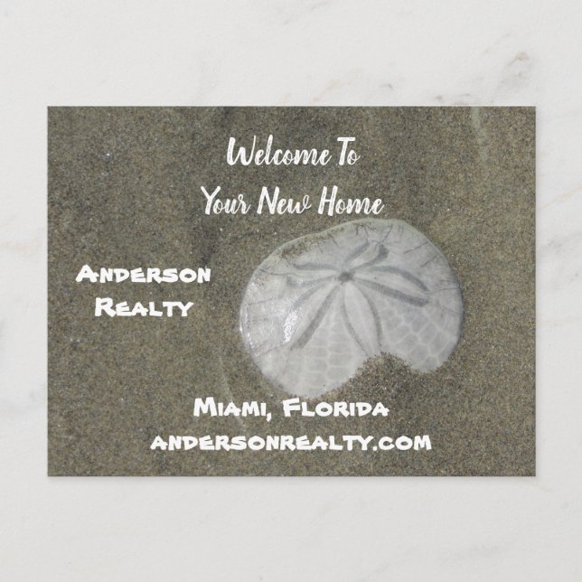 Carte Postale Promotion des ventes de maisons côtières au dollar (Devant)