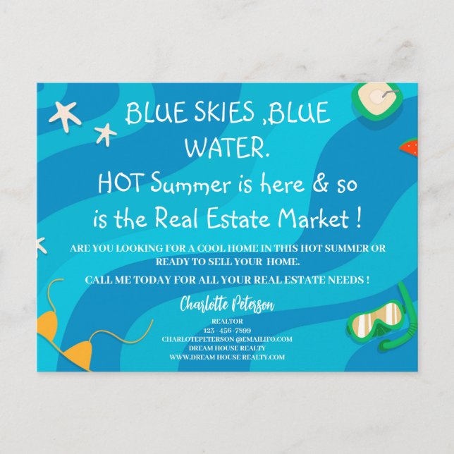 Carte Postale Promotion immobilière estivale (Devant)
