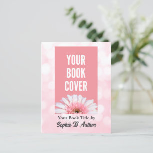 Carte postale Promotion Livre rose personnalisée p