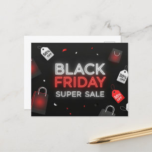 Carte postale promotionnelle Black Friday