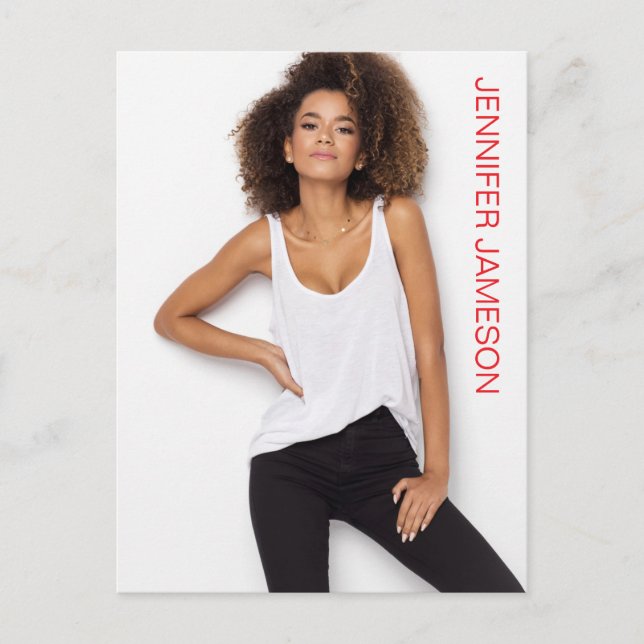 Carte postale promotionnelle de talent de modèle d (Devant)