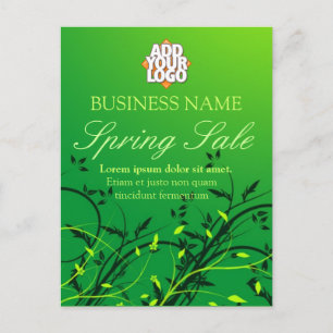Carte postale promotionnelle de vente de printemps