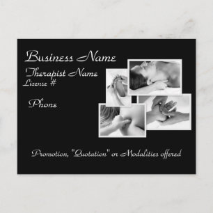 Carte postale promotionnelle Massage/carrosserie