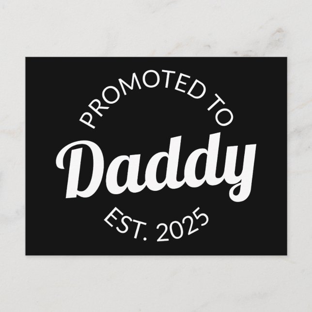 Carte Postale Promu À Daddy Est. 2025 I (Devant)