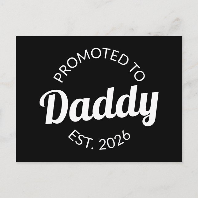 Carte Postale Promu À Daddy Est. 2026 I (Devant)