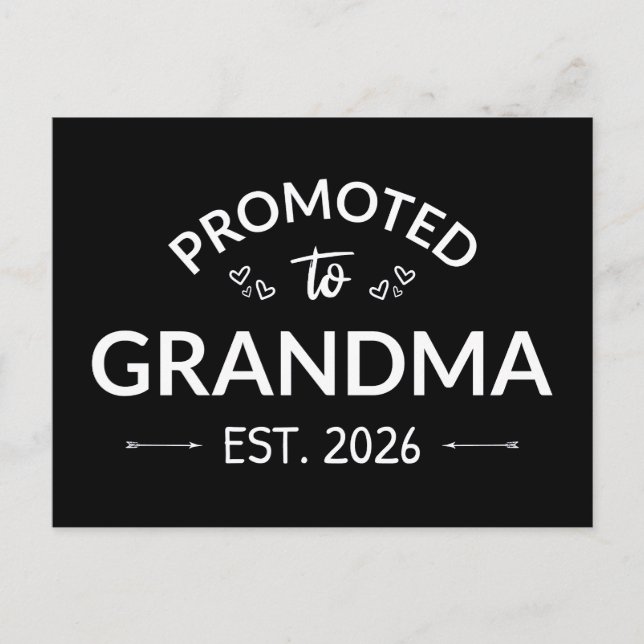 Carte Postale Promu À Grand-Mère Est. 2026 II (Devant)
