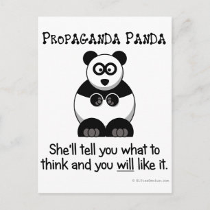 Carte Postale Propaganda Panda vous fera savoir ce que vous pens