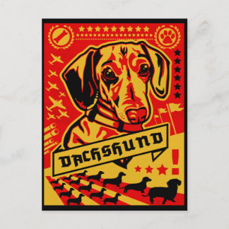 Carte Postale Propagande Dachshund