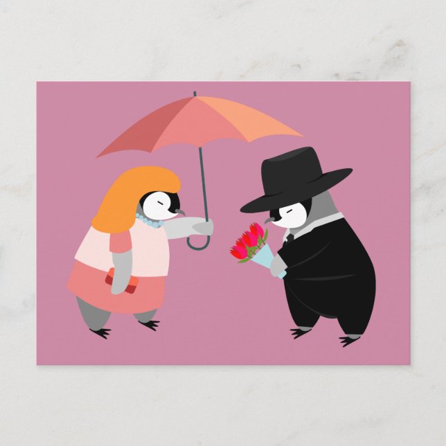 Carte Postale Propose Penguin (Devant)