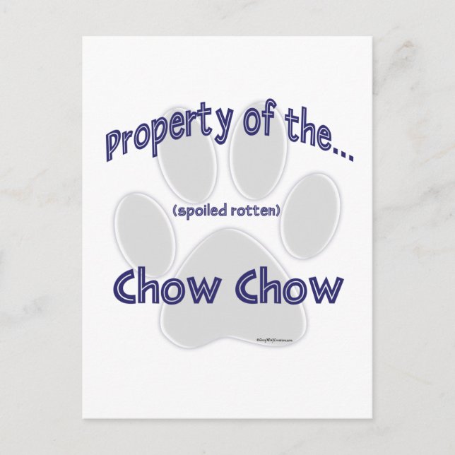 Carte Postale Propriété Chow (Devant)