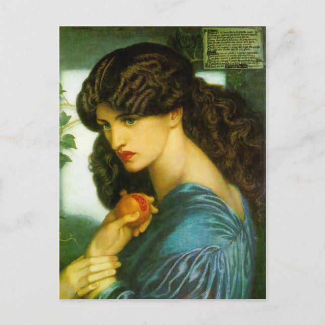 Carte Postale Proserpine - Dante Gabriel Rossetti (Devant)