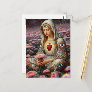 Carte Postale Protection contre le mal Sacré-Cœur de Marie