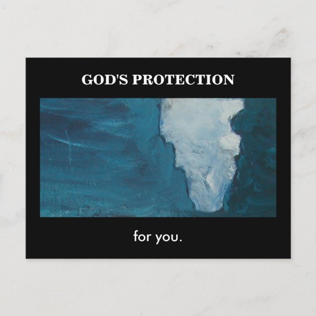 CARTE POSTALE PROTECTION DE DIEU (ISAIAH 41) (Devant)