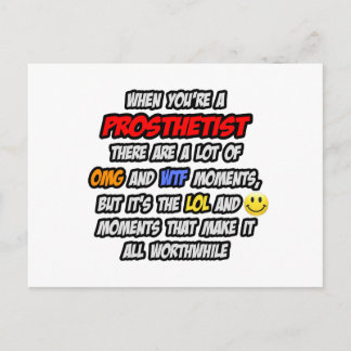 Carte Postale Prothétiste.. OMG WTF LOL