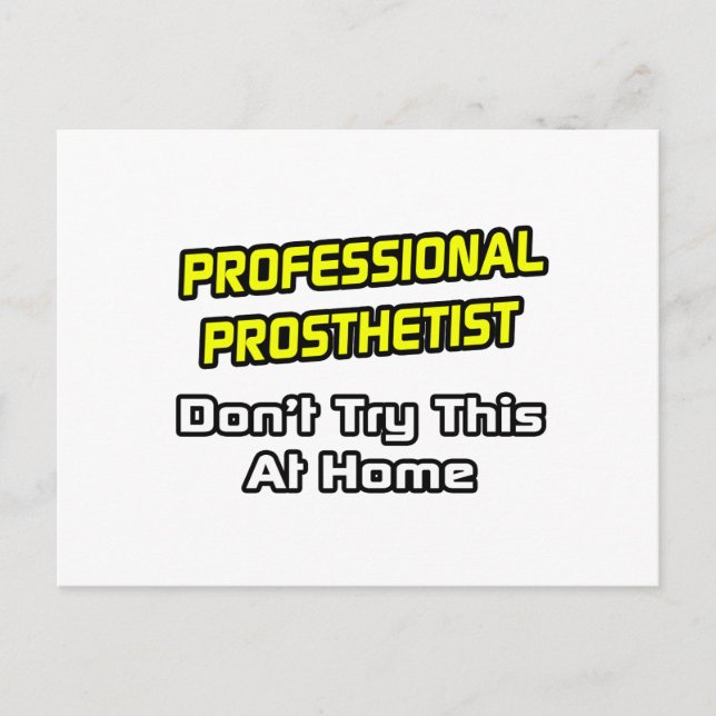 Carte Postale Prothétiste professionnel .. Plaisanterie (Devant)